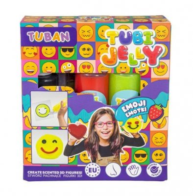 TUBAN Zestaw Tubi Jelly Emotki 3 kolory