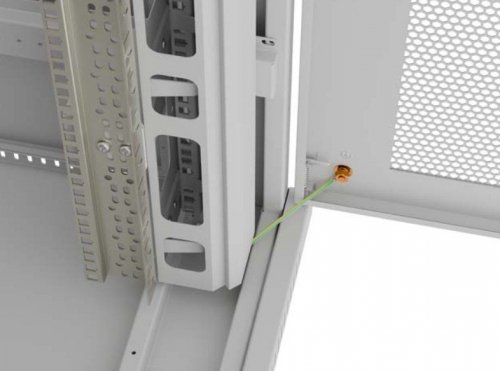 Lanberg Szafa instalacyjna rack stojąca 19 cali 47U 800x1000 szara drzwi perforowane LCD (flat pack) V2