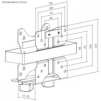 Maclean Uchwyt do mini komputera MC-115B