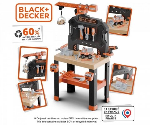 Smoby Warsztat z dźwigiem Black+Decker Bricolo Builder