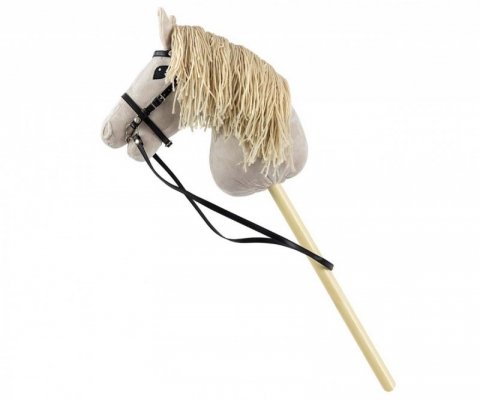 Milly Mally Koń na kiju Hobby Horse Light Grey szary