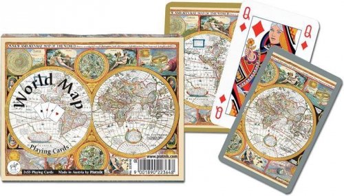 Karty standard &quot;Mapa świata&quot; PIATNIK