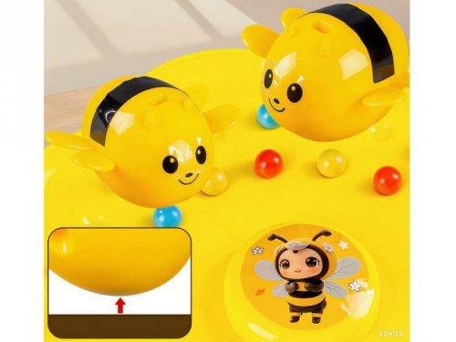 Zręcznościowa gra rodzinna magnetyczna Pszczółki złap kuleczki GR0771