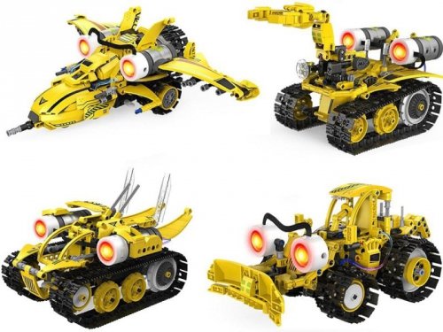 Klocki Techniczne Robots Pro 5w1 Zestaw Pilot + światło LED 673ele RC0743