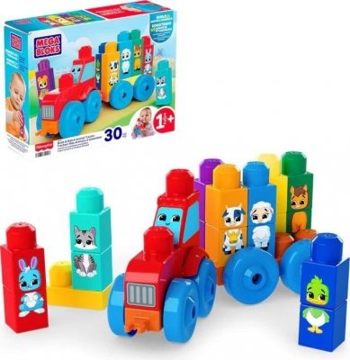 Mega Bloks Traktor ze zwierzątkami