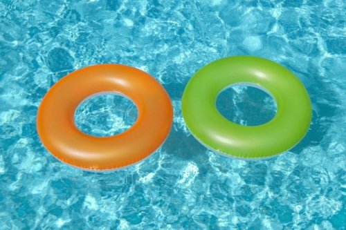 Dmuchane Koło do pływania dla dzieci 10+ Neon Zielony BESTWAY 91cm
