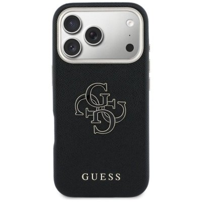 GUESS futerał do IPHONE 17 Pro GUHCP17L5PS4RGGK (PU FW Resin Logo) czarny