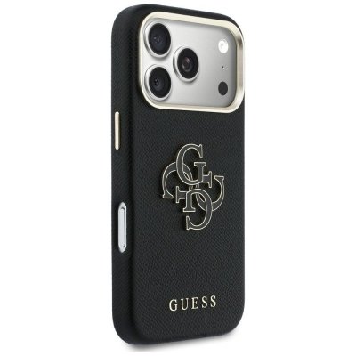 GUESS futerał do IPHONE 17 Pro GUHCP17L5PS4RGGK (PU FW Resin Logo) czarny