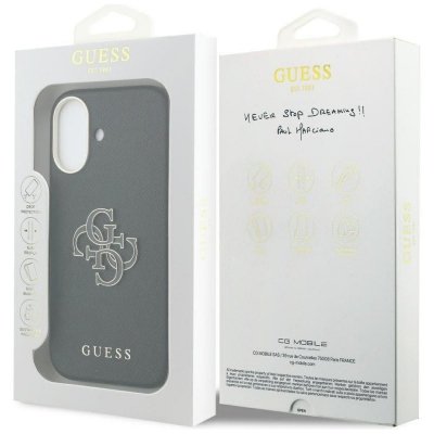 GUESS futerał do IPHONE 17 GUHCP17S5PS4RGGK (PU FW Resin Logo) czarny