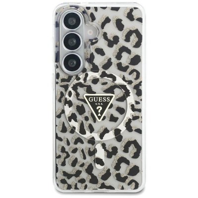 GUESS futerał do SAMSUNG S26 GUHMS26SHLEGTGLK (Magnetic IML Leopard Print Triangle) czarny