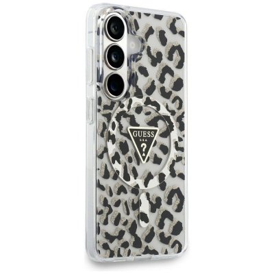 GUESS futerał do SAMSUNG S26 GUHMS26SHLEGTGLK (Magnetic IML Leopard Print Triangle) czarny