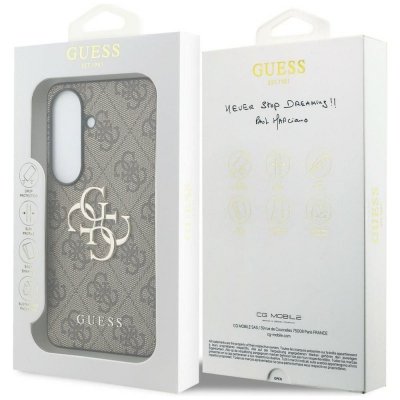 GUESS futerał do SAMSUNG S26 Plus GUHCS26M4GMGBR (4G Big Metal Logo) brązowy