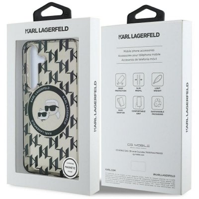 KARL LAGERFELD futerał do SAMSUNG S25 KLHMS25SHMCKMHK (Magnetic IML Metal Monogram KC Heads) czarny