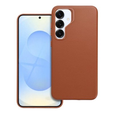 Futerał do Samsung S25 PLUS Leather Mag Cover zgodny z MagSafe brązowy