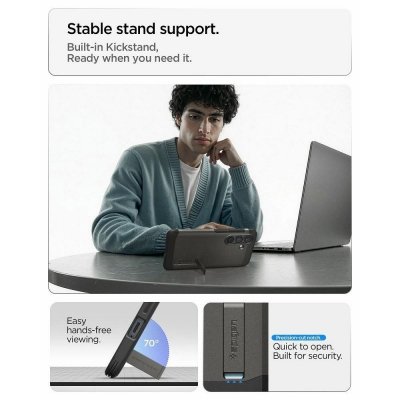 SPIGEN futerał TOUGH ARMOR kompatybilny z MagSafe do SAMSUNG S26 gunmetal