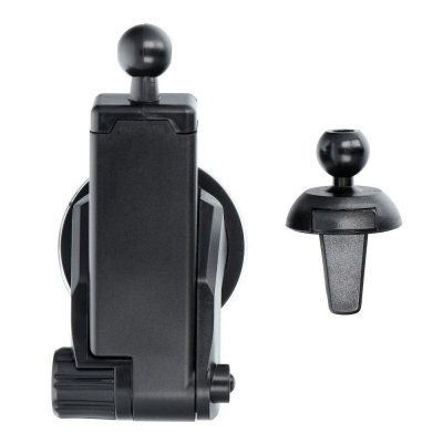 Uchwyt na telefon do samochodu indukcyjny automatyczny Forcell F-Grip HS1 Qi 15W do szyby / kratki czarny