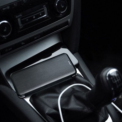 Etui z klapką na Samsung A35 Elegance Book czarne