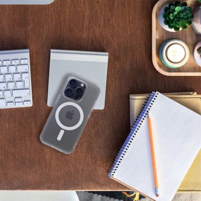 Futerał do iPhone 14 PLUS Frost Mag Cover zgodny z MagSafe transparentny zmrożony