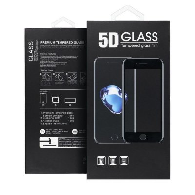 5D Full Glue Tempered Glass - do Xiaomi Redmi 9 czarny