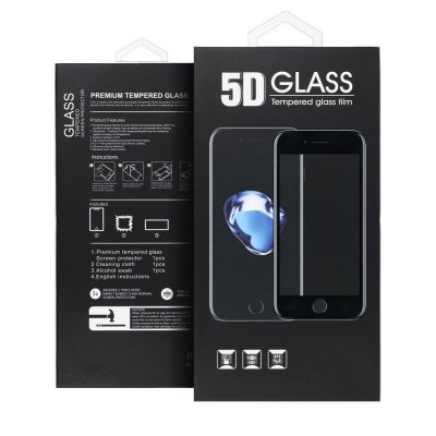 5D Full Glue Tempered Glass - do iPhone 15 Plus / 16 Plus czarny