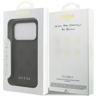 GUESS futerał do IPHONE 17 Pro GUHCP17LG4GFGR (PU 4G Classic) czarny