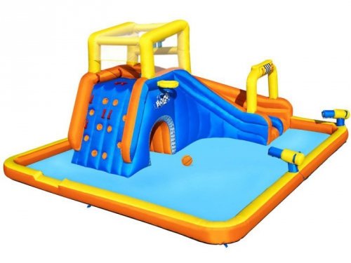 Bestway ogromny WODNY PLAC ZABAW 551x502x265cm zjeżdżalnia ścianka 53377