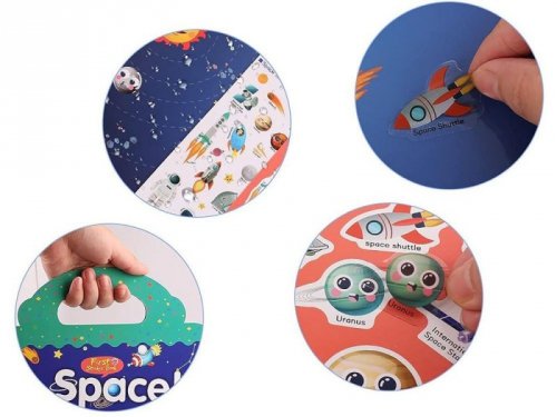 Książeczka z naklejkami ALBUM edukacyjny FARMA zwierzęta warzywa ZA4764