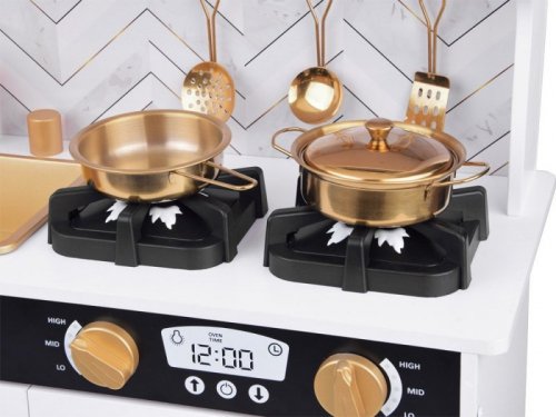 Duża kuchnia drewniana dla dzieci lodówka piekarnik kostkarka zlew ZA5269