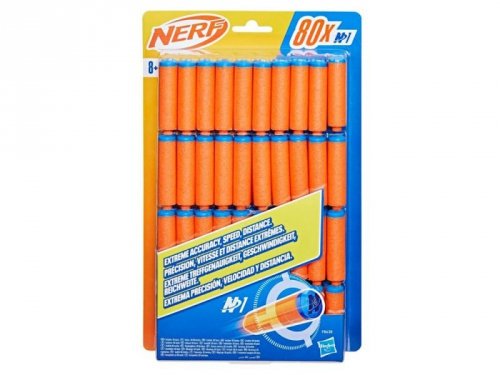 Hasbro Naboje piankowe NERF N1 - zestaw 80 szt. strzałki Dł. 6cm ZA6189