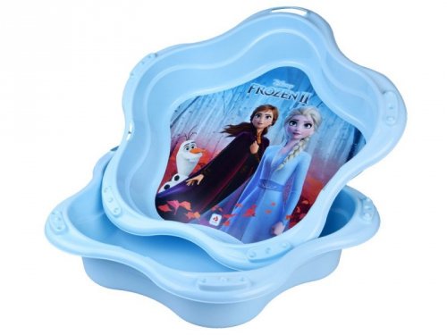 Piaskownica zamykana plastikowa MUSZELKA 2w1 basenik Kraina Lodu SP0884