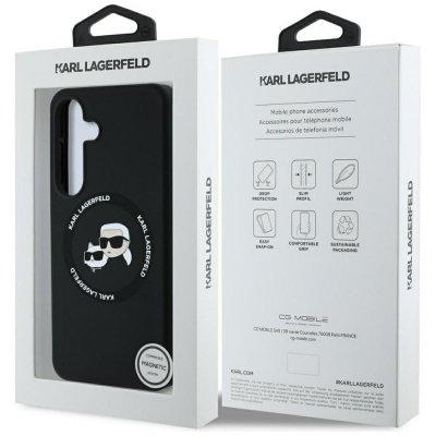 KARL LAGERFELD futerał do SAMSUNG S25 KLHMS25SSKCHTCK (Magnetic Silicone Double Heads) czarny