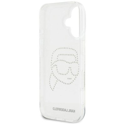 KARL LAGERFELD futerał do IPHONE 16 KLHCP16SHKHDCELT (IML Rhinestones K Head) transparentny