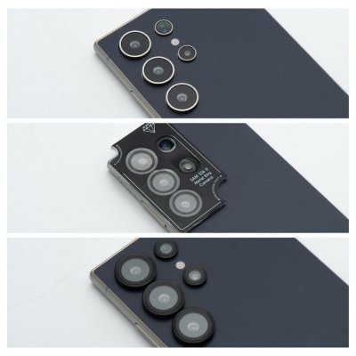 Szkło na aparat BLUE STAR Easy Install do SAMSUNG S26 czarne