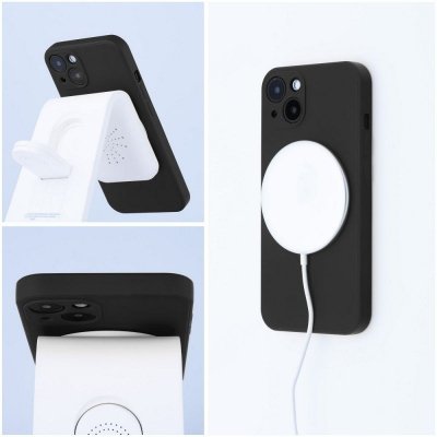 Futerał do Samsung A27 Silicone Mag Cover zgodny z MagSafe czarny