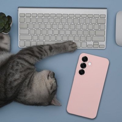 Futerał do Samsung S26 PLUS Silicone 2mm zgodny z MagSafe pudrowy róż