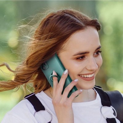 Futerał do Samsung A27 5G Silicone Ring zielony