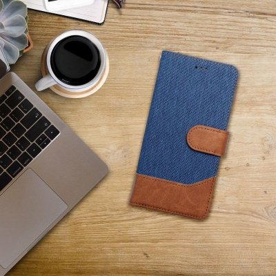 Etui z klapką na Samsung A52 5G / A52 LTE ( 4G ) / A52s 5G Jeans Book niebieskie