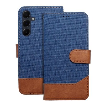 Etui z klapką na Samsung A20e Jeans Book niebieskie