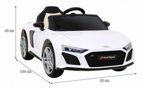 Audi R8 LIFT Samochodzik na akumulator Biały + Pilot