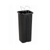 Kosz FLAP BIN 20L czarny / pokrywa brązowa / bio 