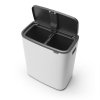 Kosz TOUCH BIN BO 2x30L White