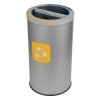 Kosz do segregacji odpadów STREAM BIN DUO 2x30L szary z wkładami