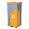 Kosz do segregacji odpadów EKO SQUARE 60L plastik metal Typ 2 