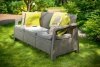 Meble ogrodowe sofa 3-osobowa CORFU cappucino/piasek
