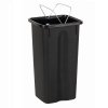 Kosz FLAP BIN 75L czarny / pokrywa żółta / plastik metal 