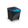 Zestaw koszy do segregacji SORTIBOX 4x25L czarny / kolorowe pokrywy