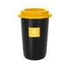 Kosz do segregacji ECO BIN 50L pokrywa żółta PLASTIK METAL