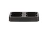 Kosz FLAP BIN 75L czarny / pokrywa żółta / plastik metal 