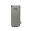 Kosz pedałowy BO 2x30L Mineral Concrete Gray