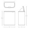 Kosz TOUCH BIN BO 60L Matt Black